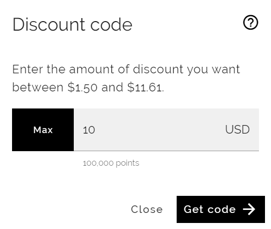Generate discount code